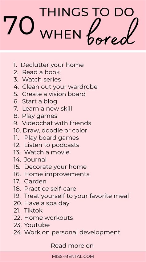 70 Things To Do When Bored At Home Things To Do When Bored Things To Do At Home Things To Do