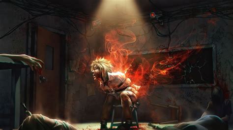 ninjas, Kyuubi, Uzumaki Naruto, Bound, Spotlights, Handcuffs Wallpapers