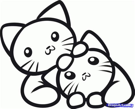 Best Cute Kitten Coloring Page Free Printable Coloring Page Coloring Home