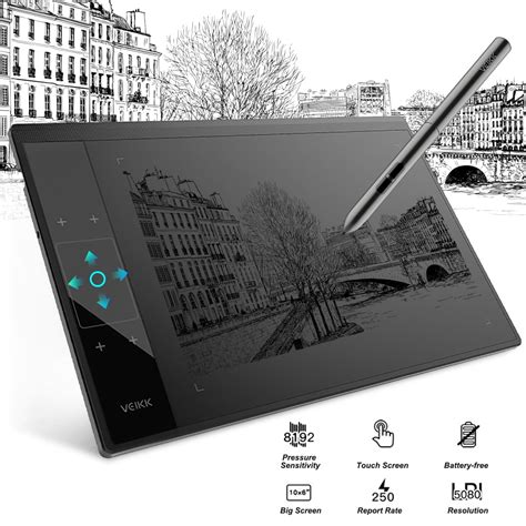 Buy Veikk A30 10x6 Inch Digital Graphic Tablet Lcd Graphics Drawing