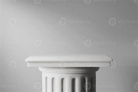 Classical Pillar Podium Product Display 3d Illustration Background In