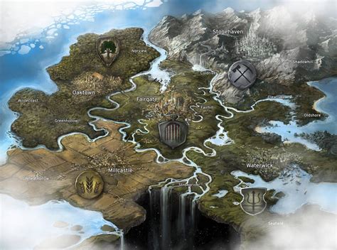 Fantasy Game Map By Https Deviantart Jbrown On Deviantart