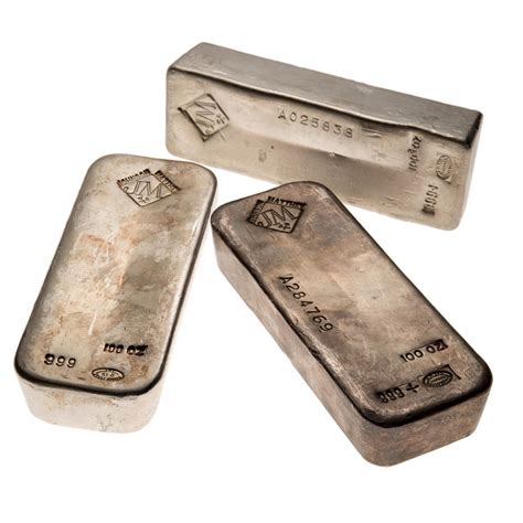 Silver Bar 100 Oz Johnson Matthey 999 Canadian Pmx