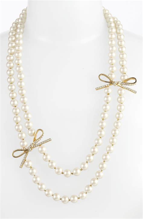 Kate Spade New York Skinny Mini Faux Pearl Necklace Nordstrom