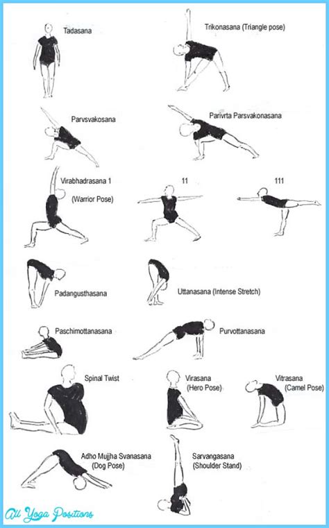 Pdf Printable Yoga Poses Chart Customize And Print