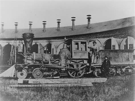 Pioneer Steam Engine At Roundhouse 1946 Photograph By Chicago And