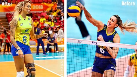 Thaisa Daher De Menezes Incredible Volleyball Actions Before And