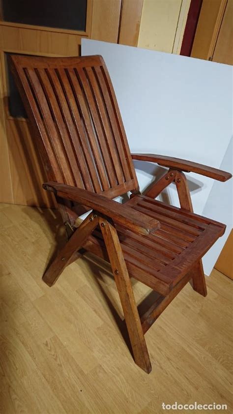 silla / butaca plegable de madera con siete pos - Comprar Muebles