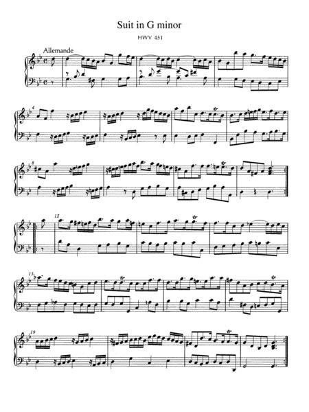 Handel Suite No In D Minor Hwv Full Complete Version Free Music Sheet Musicsheets Org