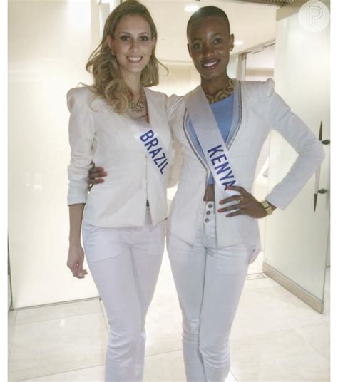 Foto Isis Stocco Fez Amizade Com A Miss Quênia Que Ficou Em Terceiro