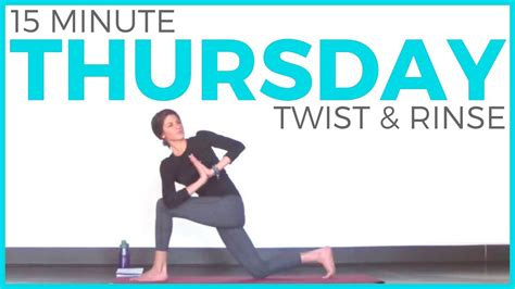 Thursday 7 Day Yoga Challenge Twist And Rinse Vinyasa Yoga Routine