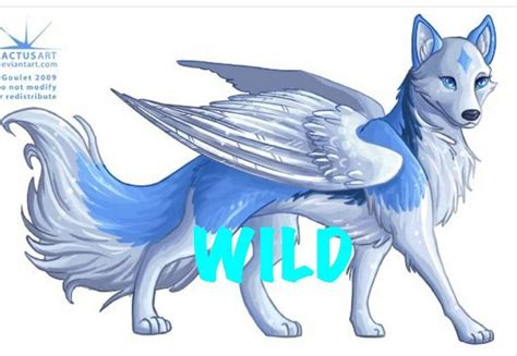 Anime Blue Wolf With Wings Pin By Briannah Tennant Lol No Its