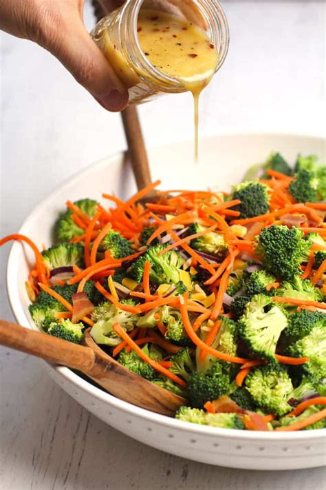 Cook 5 to 8 minutes. Healthy Broccoli Salad with Honey Dijon Dressing - SueBee ...