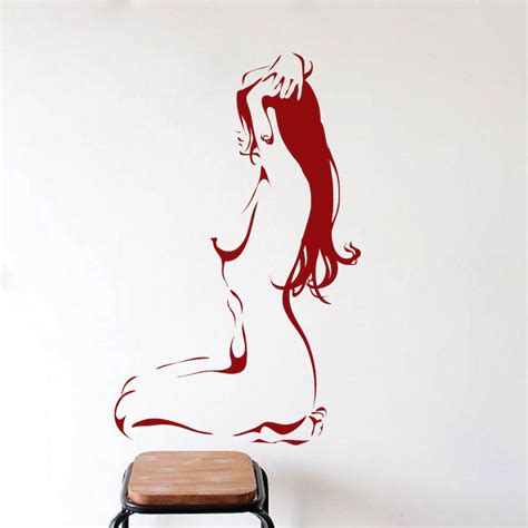 Nude Stretch Art Decal Trendy Wall Designs