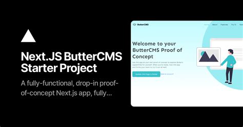 Nextjs Buttercms Starter Project Vercel