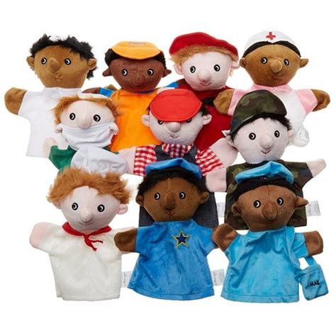 Get Ready Kids Set Of 10 Community Helper Puppets