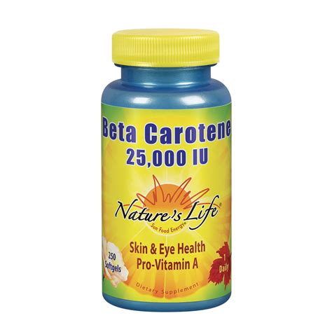 Natures Life Beta Carotene 25000 Iu Helps Support Healthy Immune