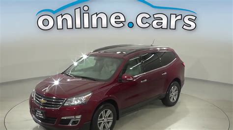 A17822yt Used 2015 Chevrolet Traverse Red Suv Test Drive Review For