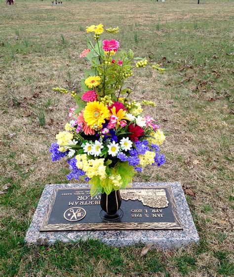 Artificial flowers and plants neither have to be watered nor trimmed, and they last for ages. Luxury Artificial Flowers For Graves | Garden Ideas
