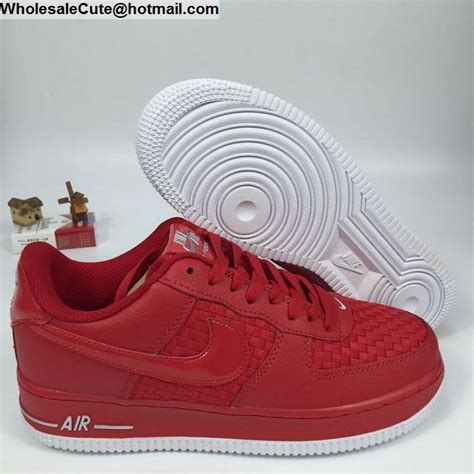 Nike Air Force 1 Low Woven Gym Red Mens Af1 Shoes 13401 Wholesale