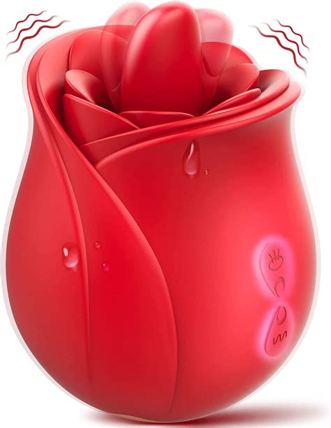 Rose Sex Stimulator For Women Licking Vibrators With 7 Modes G Spot