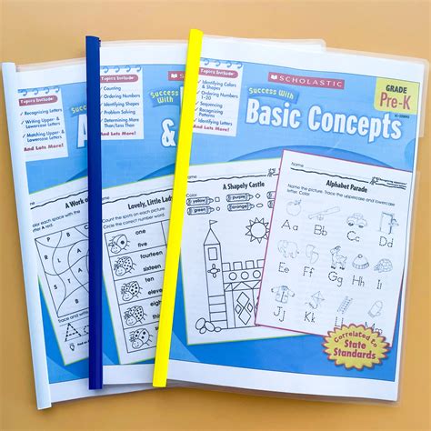 Kids Scholastic Success Pre K Learning Alphabet Basic Numbers Concepts