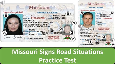 Missouri Signs Road Situations Practice Test Youtube