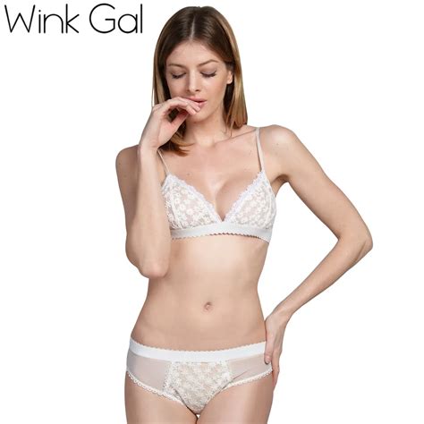 Wink Gal 2018 Embroidery Flower Intimates Sexy Bralette Soft Cup