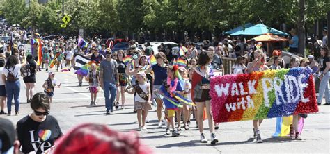 photos scenes from lawrence pride parade news sports jobs lawrence journal world news