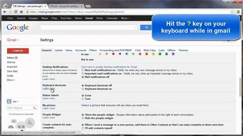 Gmail Introduction Gmail Settings Youtube