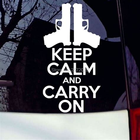 10 X New Keep Calm And Carry On Reflective Creative Auto Decal Cartoon Car Sticker Bumper Body