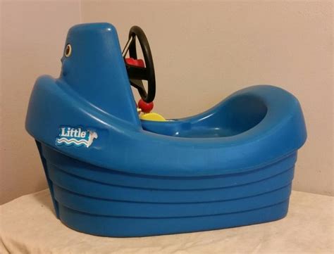 By adam on march 4, 2016 at 12:00 am. Vintage Little Tikes Tuggy Tug Boat Blue Child Size | Toys ...