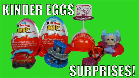 Kinder Joy Eggs Opening Surprises Open For Toys Boys And Girls Youtube
