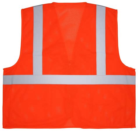 Hi Visibility Mesh Economy Class 2 Safety Vest With Zipper Ansiisea Bhp Safety Products