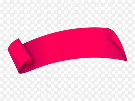 Pink Curved Ribbon Scroll On Transparent Png Similar Png