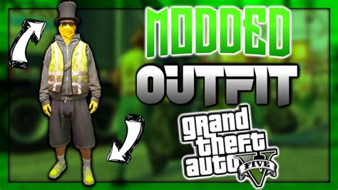 Gta 5 Online Modded Rngtryhard Outfit Using Rare Clothing Glitches 138 W Yellow Trashman