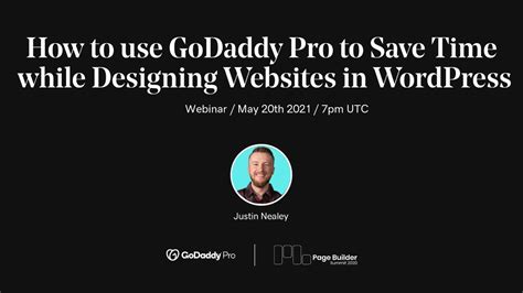 How To Use Godaddy Pro To Save Time While Designing Websites In