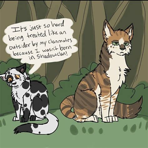 Its Ok Violetpaw I Think Tawnypelt Understands More Than You Know Warrior Cats Funny