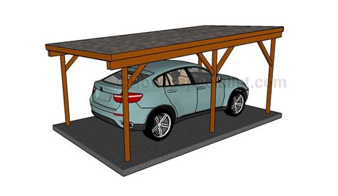 12x20 Flat Roof Carport Plans