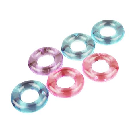 5 Pcs Sex Erotic Accessories Toys Donuts Silcone Cock Rings Delaying