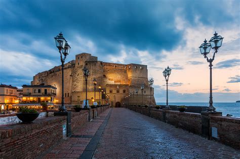 Castel Del Ovo Castle Fortress The Mediterranean The Tyrrhenian