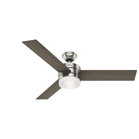 Modern white ceiling fan with light: Hunter Exeter 54 LED Exeter 54" 3 Blade LED Ceiling Fan ...