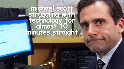 Michael Scott Vs Technology The Office Us Comedy Bites Youtube Trending