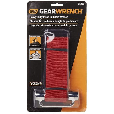 Gearwrench 3529d 38 And 12 Drive Heavy Duty Oil Filter Strap Wrench