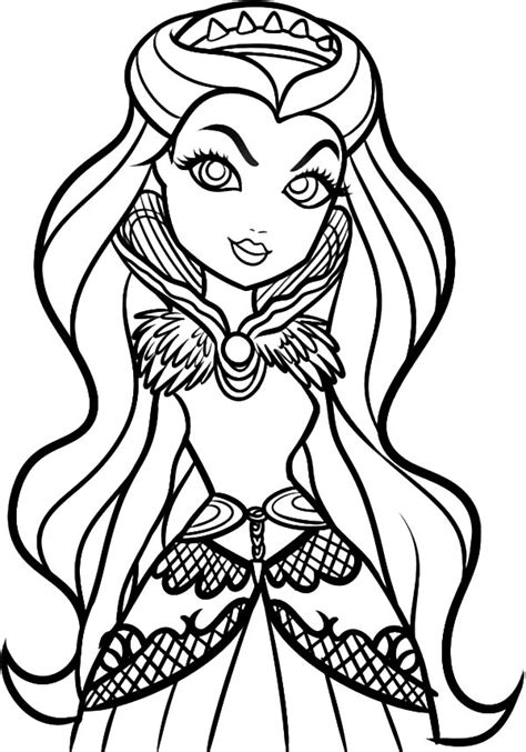 Raven Queen Stunning Looks Ever After High Coloring Pages - Download