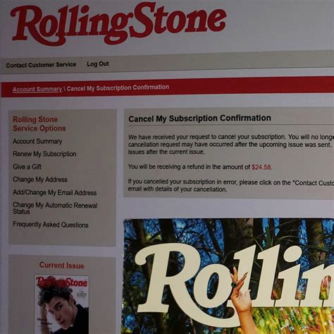 Once A Month I Attempt To Cancel My Rolling Stone Subscription Hopefully The Eighth Times