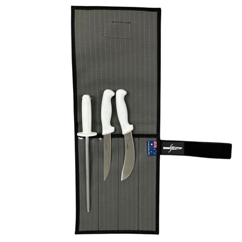 Sicut 4 Piece Standard Knife Package White Handle Aussie Outback