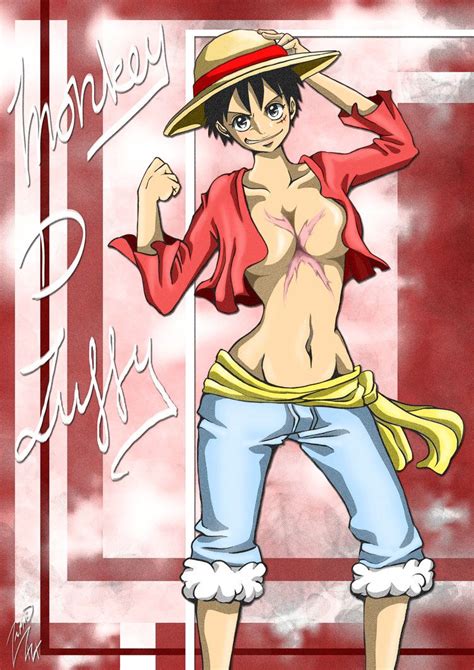 Luffy Gender Bender Luffy Girl Drawing Female