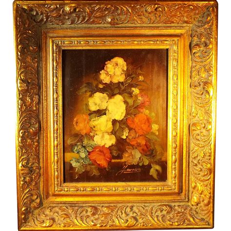 Vintage Oil Painting on board by Garossa : Olde Towne Antiques and ...