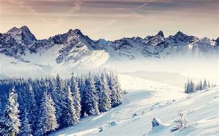 Nature Winter Mountains Landscape Snow Wallpapers Hd Desktop And